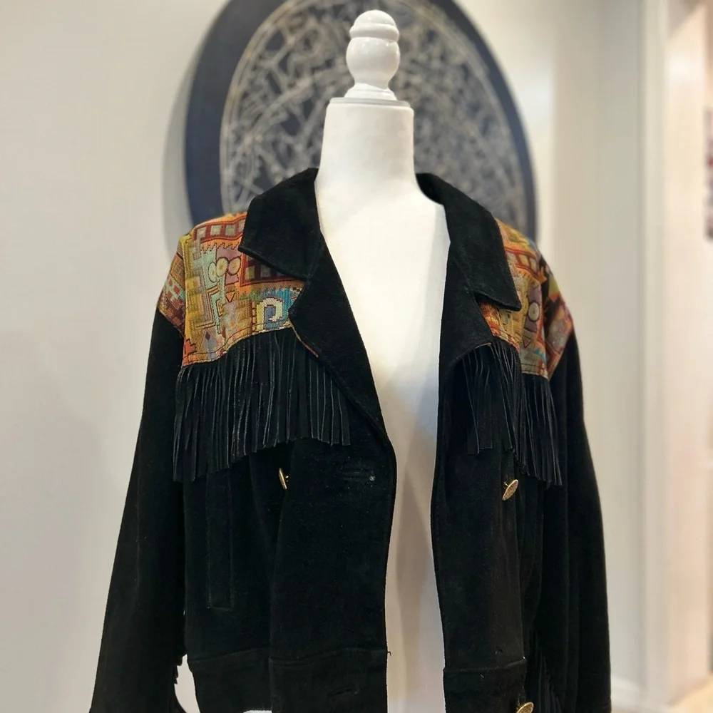 Vintage Western Suede Jacket - Picture 2 of 9